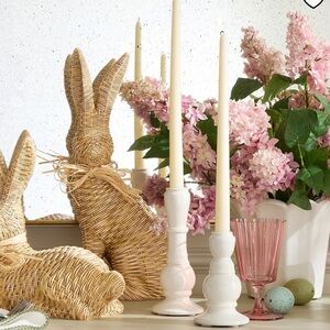 Both Small & Large Pottery barn brand new Handcrafted Emery Ceramic CandleHolder